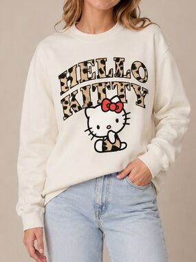 H&M x Sanrio / Hello Kitty and Friends Leopard Print Sweatshirt Size Small